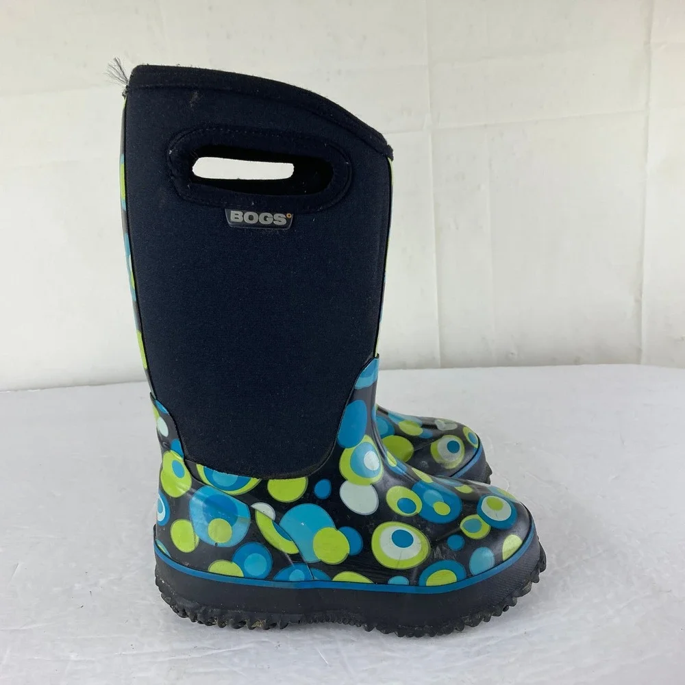 Bogs Rain Snow Mud Boots Little Girls Sz 11 Bubble Waterproof Insulated Gorpcore